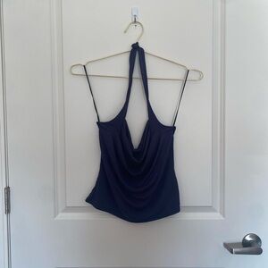 Silence + Noise Deep Blue Camisole